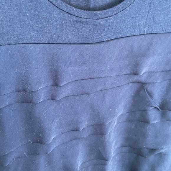 Ann Taylor Blue Ruffle Front Top - Picture 7 of 9